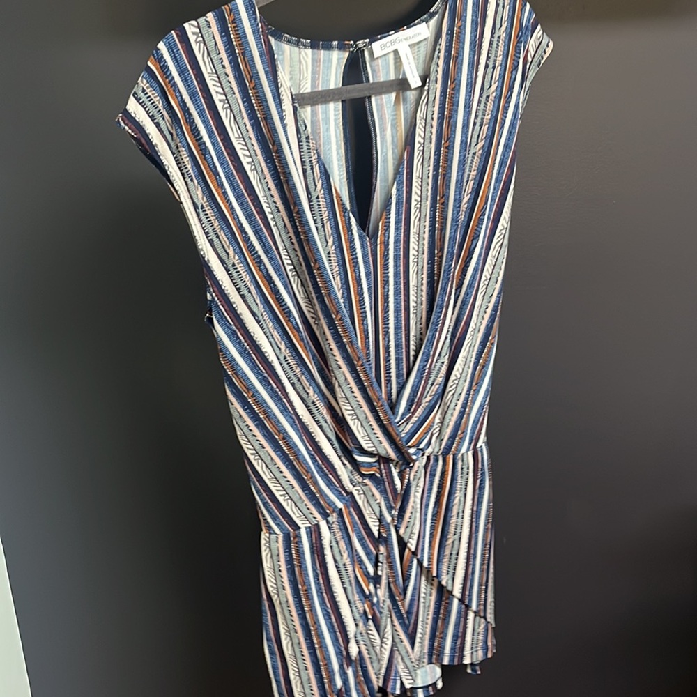Bcbgeneration Multicolor Striped Romper!! Euc - image 4